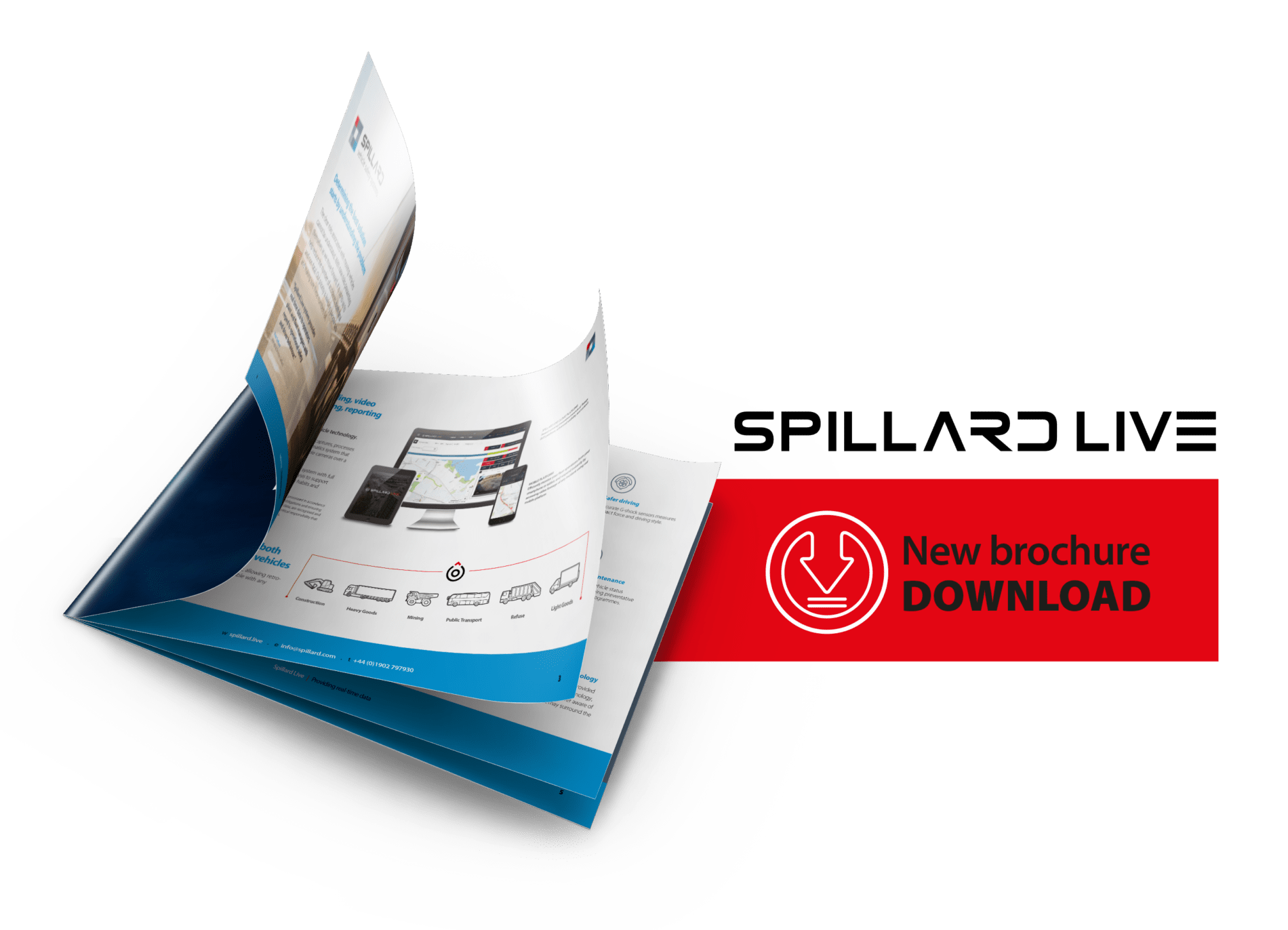 Product Range - A4 Spillard LIVE brochure visual